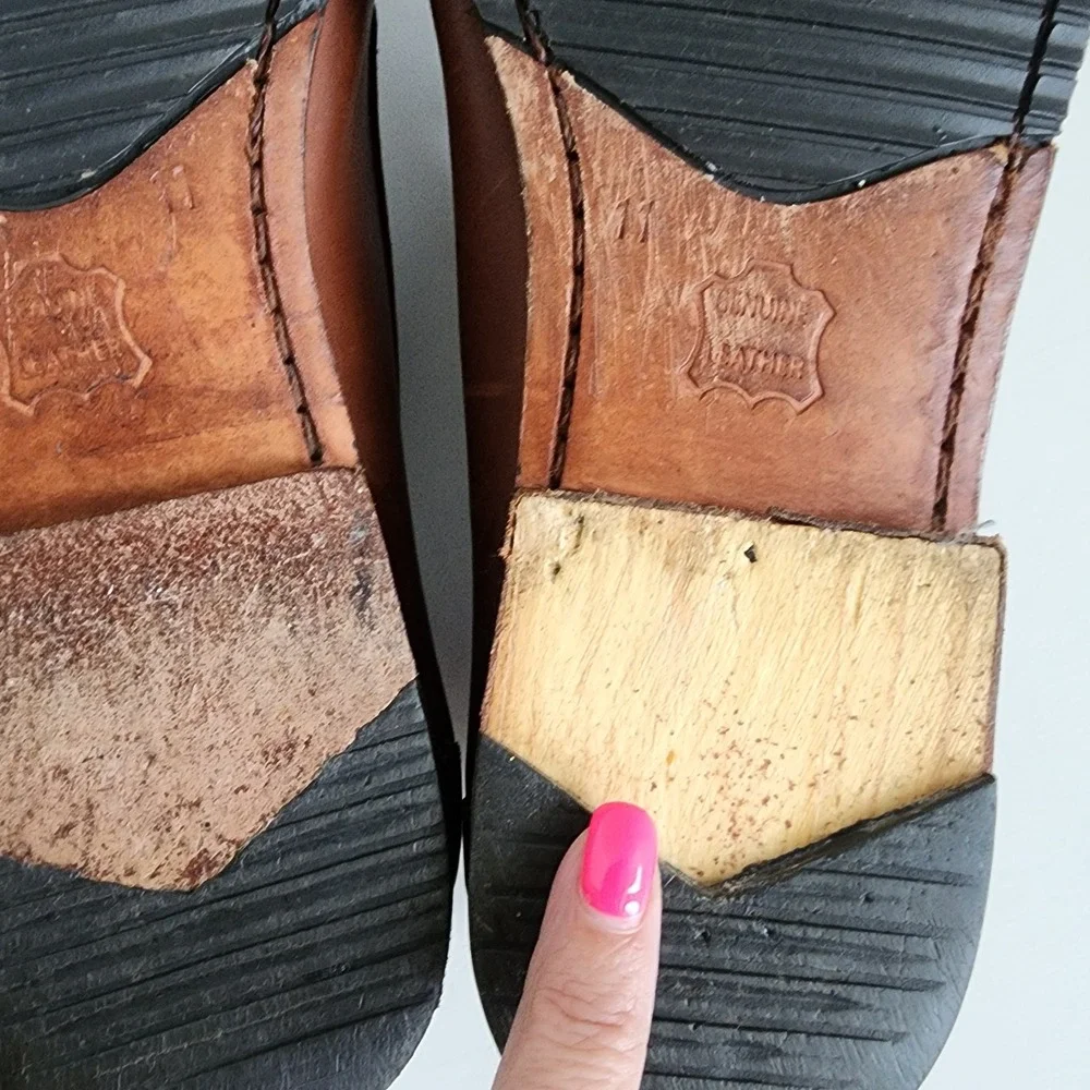 Richfield Everyday Comfort Mens 11 Brown Leather Tassel Loafer Brazil *READ*